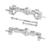Para WPL C14 C24 B14 B24 B16 B36 C64 C64-1 1/16 C74-1 1/10 Juego Ejes Portal Delantero Trasero Aluminio CNC Completos Coche RC Ejes Juguetes RC(Silver,1set)