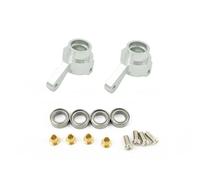 Para WPL C14 C24 C34 C44 B14 B1 B16 B24 B36 Para MN D90 D91 Para MN99S Puente Eje Delantero Metal Copa Dirección Kit De Copa De Giro Piezas De Repuesto Para Coche RC Coche RC Piezas(Silver)