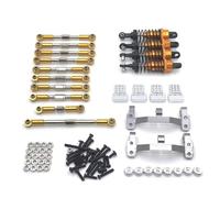 para WPL C14 C24 para JJRC FY para Henglong 1/16 Carro Metal Asiento Amortiguador Kit Juntas Piezas Actualización Coche Control Remoto Amortiguador Ajustable RC