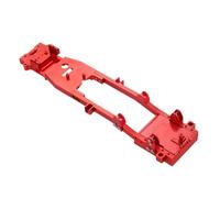 Para WPL D12 1/10 1 Pieza CNC Metal Carrocería Chasis Marco Viga RC Drift Car DIY Actualización Piezas Accesorios Reemplazo Piezas(Red)