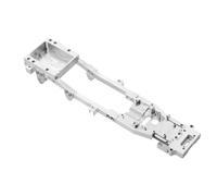 Para WPL D12 1/10 1 Pieza CNC Metal Carrocería Chasis Marco Viga RC Drift Car DIY Actualización Piezas Accesorios Reemplazo Piezas(Silver)