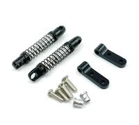 Para WPL D12 Delantero Trasero Metálicos Amortiguadores Con Fijación Montaje Piezas Mejora Asiento Del Coche Control Remoto Modelos Amortiguador RC(Black,Rear)
