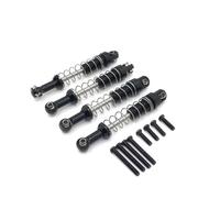 Para WPL Para MN D90 D91 D96 Para MN98 99S C14 C24 B14 B24 1/12 RC Piezas De Coche Actualización Metal 4 Piezas Exteriores Para Reparación Amortiguadores Resorte Accesorios Accesorios RC(Black)