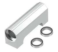 Para X-Maxx 1/5 Eje Transmisión Central Aleación Aluminio Montaje Cojinete Piezas Actualización Para Coche RC Monster Truck, Accesorios RC Mejoras Juguetes(Silver)