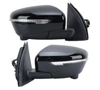 Para X-Trail Para J11 Para Rouge Para Sport 2014-2020 13 Pines Espejo Retrovisor Lateral Cámara Espejo Puerta retrovisores completos(1 pair Black)