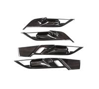 Para X1 F48 X2 F47 2016 2017 2018 2019 2020 2021 ABS Cromo Cubierta Interior De La Manija Puerta Del Coche Adhesivo Protector Borde YIJIAVSX(Black Wood Grain)