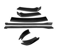 para X2 2018-2022 Divisores Parachoques Delantero Kit Carrocería Alerón Faldones Laterales Extensiones Ángulo Envoltura Trasera Separador Faldón Lateral Automóvil(Matte Black)