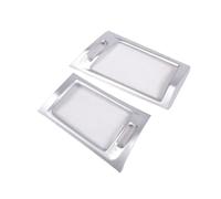 Para X3 X4 F25 F26 2011-2017 Pegatinas Para La Cubierta De La Salida De Aire Acondicionado Lateral Accesorio Para Coche Volante A La Izquierda OOPUHKSY(Plata)
