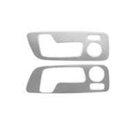 Para X3 X4 G01 G02 2018-2022 Botones De Ajuste Del Asiento Del Coche De Acero Inoxidable Cubierta Decorativa Del Marco BLNETU(Plata)