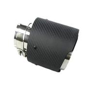 Para X5 E53 E70 X6 E71 F16 X1 F48 2015 2016 ID 86mm OD 101mm Salida De Escape Punta Del Escape Punta Del Silenciador Tubo de escape(Negro mate)