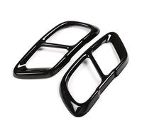Para X5 G05 X7 G07 2019 Accesorios De Coche 2 Unids/set Negro Brillante Trasero De Acero Inoxidable Doble Cubierta De Tubo De Escape Adornos