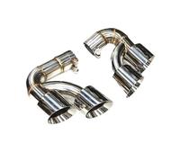 para X5M G05 para X6 G06 para X7 G07 2019 2020 Punta De Escape Silenciador Punta 304 Tubo De Escape De Automóvil Tubo De Escape Garganta Cola Coche(Silver B 2.0T)