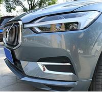 para XC60 2018-2025 Cromado Parachoques Delantero Luz Antiniebla Cubierta de Plástico ABS Accesorios para automóviles 2 Piezas (No para XC60 R-Design)