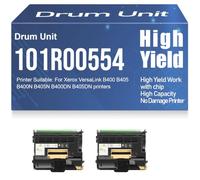 para Xerox B400N B405N Unidad de Tambor Tambor de imágenes Compatible 101R00554 Alto Rendimiento para Xerox VersaLink B400 B405 B400DN B405DN Impresoras 80000 páginas,2PC-Black