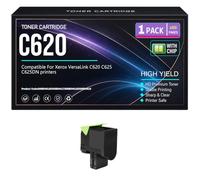 para Xerox C620 C625 Cartuchos tóner Chip Compatibles 006R04616 | 006R04617 006R04618 006R04619 Tóner para Xerox VersaLink C620 C625 C625DN Impresoras Alto rendimiento,Magenta-C625DN