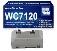 para Xerox Caja de tóner Residual WC7120, contenedor de residuos de Alto Rendimiento, Compatible para Xerox DocuCentre IV C2260 C2263 C2265 WorkCente 7120 7125 7220 7225,WC7120-1PC