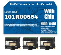 para Xerox VersaLink B400 B405 B400N B405N B400DN B405DN Unidad de Tambor compatibles 101R00554 Tambor de imágenes Alto Rendimiento 80000 páginas,3PC-Black
