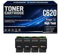 para Xerox VersaLink C620 C625 C625DN Cartuchos de tóner 006R04616 006R04617 006R04618 006R04619 Negro Cian Amarillo Magenta Tóner con Chip Alto Rendimiento