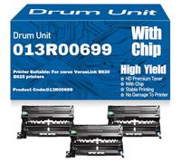 para Xerox VersaLink Tambor Compatible con B620 y B625 (013R00699) - Tambor de Imagen de Alto Rendimiento (100 000 páginas),3PC-Black