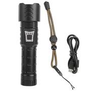 Para XHP90, para la linterna, enfoque con zoomable, USB recargable Tipo-C, al aire