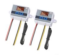 Para XHW3001 Controlador de temperatura digital de 2 PC con modo dual y sonda impermeable para un control preciso en aplicaciones de refrigeración y calefacción (24 V/240 W)