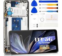 Para Xiaomi 11T 5G/11T Pro pantalla de repuesto para Xiaomi 11T Pro LCD Display 2107113SG 21081111RG digitalizador kit de reparación de montaje de pantalla táctil (negro, con marco)