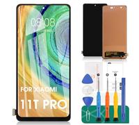 para Xiaomi 11T Pro 5G Pantalla de Repuesto para Xiaomi 11T Pro LCD Display para Xiaomi 11T Pro Touch Screen Digitizer Assembly 2107113SG Repair Kits (Negro,No para 4g)