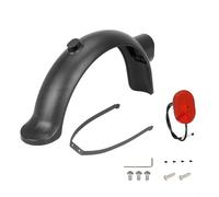 Para Xiaomi 4pro Scooter eléctrico trasero para guardabarros guardabarros con luz trasera brillante y kit de soporte de gancho de carga reforzado Construcción de aleación de aluminio gris oscuro fácil