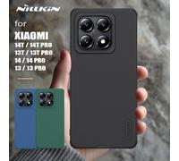 Para Xiaomi Mi 14T / 14 / 13T / 13 Pro funda Nillkin Super Frosted Shield ultrafina dura PC mate fundas protección contraportada Negro
