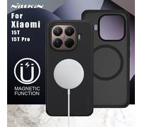 Funda Nillkin para Xiaomi Mi 15T Pro/15T/14T Pro 5G, Magnética, Esmerilada, Magsafe 360, Parachoques Mate, Cubierta Trasera Completa Frosted Mag Black