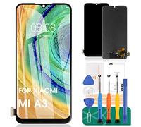 para Xiaomi MI A3 Pantalla de Repuesto para MI CC9e Pantalla LCD para Xiaomi MI A3 Pantalla Táctil Digitalizador Asamblea Kits de reparación (Negro, sin reconocimiento de Huellas Dactilares)