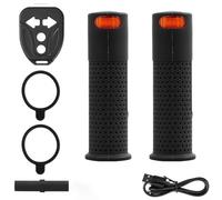 Para Xiaomi Para M365 Electric Scooter Manillar Grips Con LED Luces intermitentes Control remoto inalámbrico Ajuste para 22Mm Diámetro Manillar de scooters de bicicleta (negro)