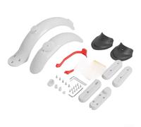 Para Xiaomi Para M365 Pro Scooter Guardabarros Con Soporte De Luz Trasera, Fuerte ABS Trasero Para Guardabarros, Color Blanco (Conjunto Blanco - No)