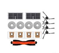 Para Xiaomi para Mijia M40 D110CN Robot Aspirador Kit de mantenimiento que contiene cepillo principal Cepillos laterales Filtros HEPA Mopas y bolsas de polvo a prueba de fugas (A)