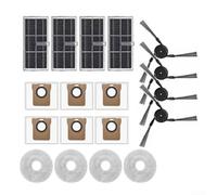 Para Xiaomi Para Mijia M40 D110CN Robot Aspirador Kit de Piezas de Repuesto con 4 Cepillos Laterales 4 Filtros 4 Mopas 6 Bolsas de Polvo Todo en Un Paquete