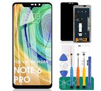 Para Xiaomi Redmi Note 6 Pro Pantalla de repuesto para Redmi Note 6 Pro LCD Display Kits para Redmi Note 6 Pro Touch Screen Digitizer Assembly Reemplazo Negro