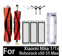 Para Xiaomi Robot aspirador 1/1S SDJQR01RR SDJQR02RR SDJQR03RR Roborock E2 E3 E4 E5 S4 S4 Max S5 filtro de Cepillo Lateral principal marrón