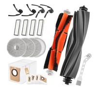 Para Xiaomi Robot Vacuum 5 Repuesto Accesorios para Xiaomi Robot Vacuum 5 Pro con 2 Cepillo Principal,4 Cepillo Lateral,4almohadillas para trapeador，4 Bolsas Polvo,4 Filtro Hepa, Accessory