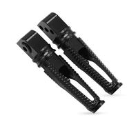 para XJ6 para Xj6 Motocicleta CNC Estriberas Traseras De Aluminio Adaptador De Reposapiés Estriberas De Conductor/Pasajero Reposapiés Delanteros(Negro)