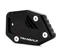 Para XLV 600 650 700 TRANSALP, Soporte De Pie Para Motocicleta, Cubierta De Soporte Lateral, Placa Soporte CNC, Almohadilla Ampliadora, Almohadilla De Extensión(Negro)