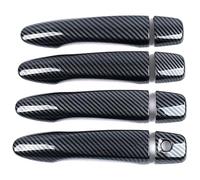 Para Xterra 2021-2024 Cubierta De Manija Puerta Un Solo Orificio Moldura Copa Exterior Decorativo Antiarañazos Funda Manija Puerta Coche(Carbon Fiber Pattern)