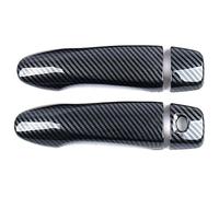 Para Xterra 2021-2024 Cubierta De Manija Puerta Un Solo Orificio Moldura Copa Exterior Decorativo Antiarañazos Funda Manija Puerta Coche(2 Doors Carbon Fiber Pattern)