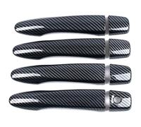 Para Xterra 2021-2024 Cubierta Manija Puerta Un Solo Orificio Moldura Copa Exterior Protector Decorativo Antiarañazos Funda Manija Puerta Coche(Carbon Fiber Pattern)