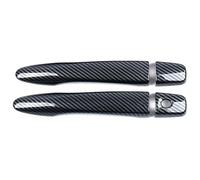 Para Xterra 2021-2024 Cubierta Manija Puerta Un Solo Orificio Moldura Copa Exterior Protector Decorativo Antiarañazos Funda Manija Puerta Coche(2 Doors Carbon Fiber Pattern)