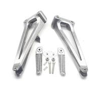 Para Yam&aha YZF R1 YZF-R1 2009 2010 2011 2012 2013 2014 Reposapiés De Pasajero Para Motocicleta Juego De Soporte De Estriberas Traseras(Plata)