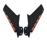 para Yam&aha YZF-R1 YZF R1 2009-2014 Motocicleta Modificada Espejo Trasero Lateral Delantero ala De Viento Fija Alerón Lateral Retrovisor Winglets Alerón Lateral De Motocicleta(Mattt Black Orange)