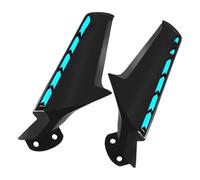 para Yam&aha YZF-R1 YZF R1 2009-2014 Motocicleta Modificada Espejo Trasero Lateral Delantero ala De Viento Fija Alerón Lateral Retrovisor Winglets Alerón Lateral De Motocicleta(Bright Black Blue)