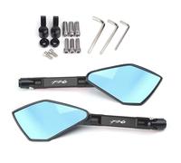 para Yama&ha FZ6 FZ-6 FZ6N FZ6S FA&zer Motocicleta CNC Aluminio 8mm 10mm Espejo Retrovisor Lateral(Negro)