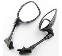 Para Yamaha FZ6 MT03 BT1100 XJR400 XJR1200 XJR1300, Espejo Retrovisor Lateral Cromado Para Motocicleta, Espejos Laterales Negros De Plástico ABS, Perno De 10mm(Negro)
