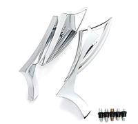 Para Yamaha MT-01 MT-03 MT-07 MT-09 MT-SR FZ-07 FZ-09 MT-10 Espejos Retrovisores Laterales Universales Para Motocicleta 8mm 10mm Aleación De Aluminio(Chrome)